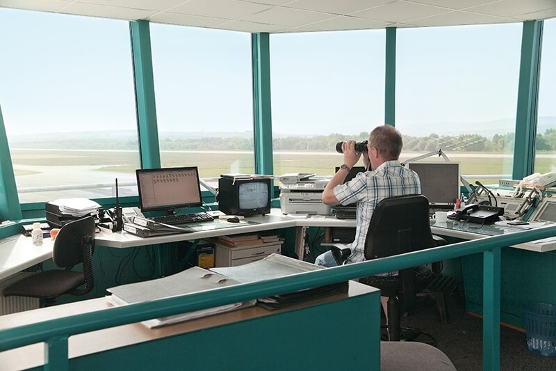 working at the tower - airfield Kindel